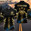 BlueJose Darts Golden 180 Target Strike Design Customized Name, Team Name 3D Shirt (4 Colors)