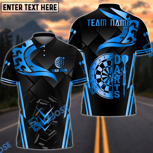 BlueJose Darts Gold Black 3D Dartboard Design Customized Name, Team Name 3D Shirt (4 Colors)