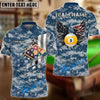 BlueJose Billiards 9-Ball Camo American Wings Personalized Name Shirt (4 Colors)