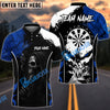 BlueJose Darts Skull Lick Smoke Arrow Customized Name, Team Name 3D Shirt (4 Colors)