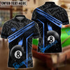 BlueJose Billiards 8-Ball Gold Strike Line Design Personalized Name, Team Name Unisex Shirt (4 Colors)