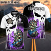 BlueJose Darts Punished Skull Flame Personalized Shirt (4 Colors)