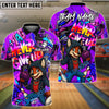 BlueJose Bowling And Pins Hip Hop Fox Never Give Up Customized Name, Team Name 3D Shirt (4 Colors)