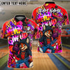 BlueJose Bowling And Pins Hip Hop Fox Never Give Up Customized Name, Team Name 3D Shirt (4 Colors)