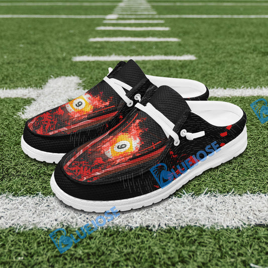 BlueJose Billiards Ball 9 Abstract Grunge Texture Mesh Dude Shoes (6 Colors)