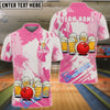 BlueJose Bowling & Pins Funny Beer Lover Customized Name, Team Name 3D Shirt (6 Colors)