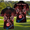 BlueJose Dragon Fairway Golf Polo Customized Name, Team Name 3D Shirts (4 Colors)