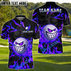 BlueJose Savage Smile Swing Golf Polo Shirt Customized Name, Team Name 3D Shirts (4 Colors)
