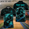 BlueJose Bowling & Pins Thunder Reaper On The Lane Customized Name, Team Name 3D Shirt (6 Colors)