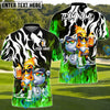 BlueJose Beer & Birdies Golf Polo Personalized Name, Team Name 3D Shirt (4 Colors)