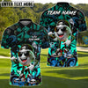 BlueJose Urban Fairway Golfer Polo Personalized Name, Team Name 3D Shirt (4 Colors)