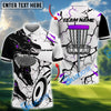 BlueJose Wolf Strike Disc Golf Polo Shirt Personalized Name, Team Name 3D Shirt (4 Colors)
