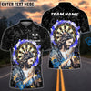BlueJose Darts Jesus Dartboard Modern Christian Art Personalized Name, Team Name Unisex Shirt (4 Colors)