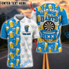 BlueJose Darts I'm A Darts And Beer Kinda Girl Personalized Name, Team Name Unisex Shirt (4 Colors)