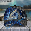 BlueJose Fishing Water Splash Camo Happy Personalized Name Classic 3D Cap Personalized Cap (13 Breeds)