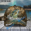 BlueJose Fishing Camo Splash Lure Personalized Name Classic 3D Cap (13 Breeds)
