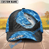BlueJose Fishing Sea Metal Rip Personalized Name Classic 3D Cap (13 Breeds)