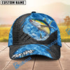 BlueJose Fishing Sea Metal Rip Personalized Name Classic 3D Cap (13 Breeds)