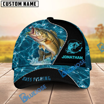 BlueJose Personalized  Fishing Water Blue Cap