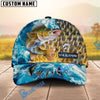 BlueJose Fishing Ocean Splash Fish Scale Personalized Cap (13 Breeds)