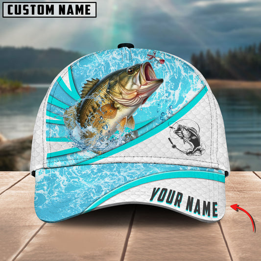 Bluejose Bass Fishing Water Tornado Personalized Cap