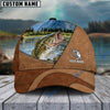 BlueJose Fishing Leather Pattern 2 Personalized Cap (13 Breeds)