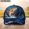 BlueJose Fishing Underwater River Scene Design Personalized Cap (13 Breeds)