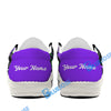 BlueJose Billiards Ball 8 Graffiti Street White Purple Green Canvas Loafer Shoes
