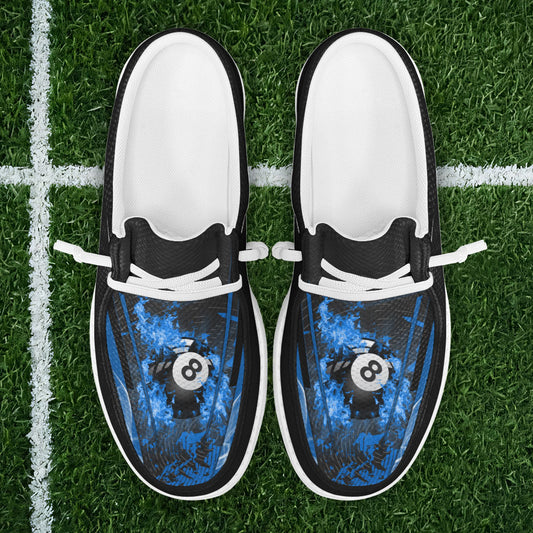 BlueJose Billiards Ball 8 Abstract Grunge Texture Mesh Dude Shoes (6 Colors)