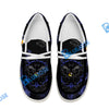 BlueJose Billiards Ball 8 & 9 Yinyang Dragon Tiger White Canvas Loafer Shoes ( 4 Colors )