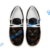 BlueJose Billiards Ball 8 & 9 Yinyang Dragon Tiger White Canvas Loafer Shoes ( 4 Colors )