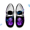 BlueJose Billiards 8 Heavenly Flame Purple White Canvas Loafer Shoes