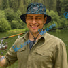 BlueJose Trout Fish Pattern Custom Name Bucket Hat