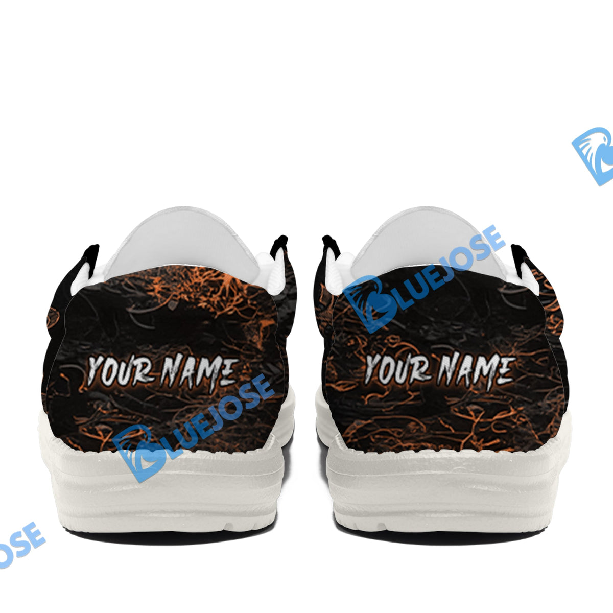 BlueJose Billiards Ball 8 & 9 Yinyang Dragon Tiger White Canvas Loafer Shoes ( 4 Colors )