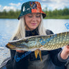 BlueJose Custom Name Bass Fishing Flag Print Bucket Fishing State Hat