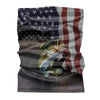 BlueJose Bass Fishing USA Flag Neck Gaiter