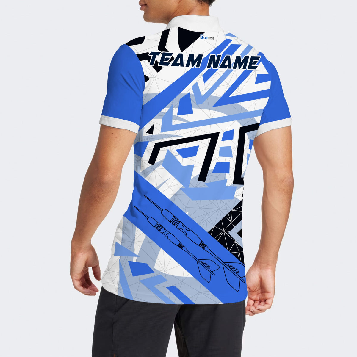 BlueJose Design Flying Darts Personalized Name, Team Name Unisex Shirt