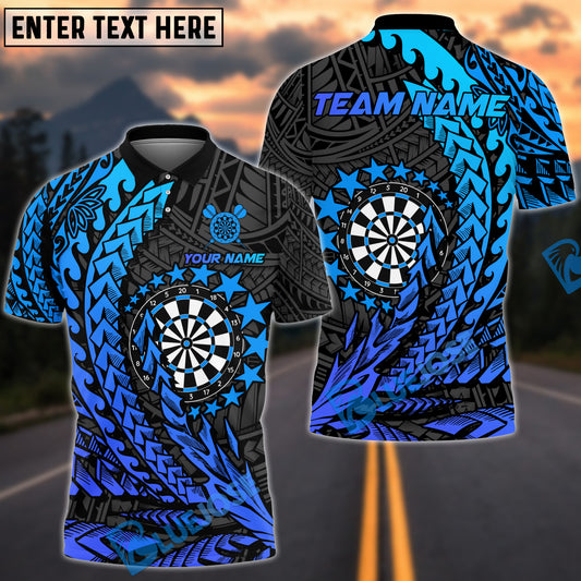 BlueJose Darts Maori Star Customized Name, Team Name 3D Shirt (4 Colors)