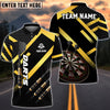 BlueJose Darts Metalic Style Personalized Name, Team Name Shirt (6 Colors)