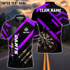 BlueJose Darts Metalic Style Personalized Name, Team Name Shirt (6 Colors)