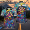BlueJose Darts Graffiti Bear Neon Style Personalized Name Shirt