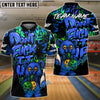 BlueJose Bowling And Pins Bear Scary Teddy Graffiti Style Customized Name, Team Name 3D Shirt (4 Colors)