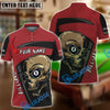 BlueJose 3D Skull Billiard Personalized Unisex Shirt