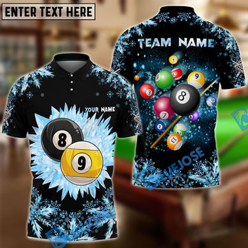 BlueJose Billiards Big Ice 8 Ball & 9 Ball Personalized Shirt