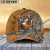 BlueJose Deer Hunting Camouflage Brown Leather Pattern  Multicolor Personalized Cap