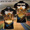 BlueJose Bowling And Pins Beer Customized Name 3D Shirt (4 Colors)