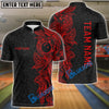 BlueJoses Maori Bowling Premium Multicolor Customized Name 3D Shirt (6 Colors)