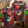 BlueJose Billiards Ball 8 & 9 Yin Yang Dragon Personalized Name Shirt (4 Colors)