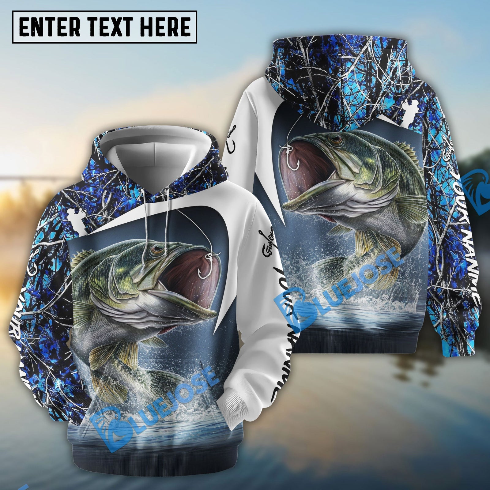 BlueJose Personalized Largemouth Bass Fishing 3D Shirts
