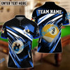 BlueJose Billiards Explosion Personalized Name, Team Name Unisex Shirt (6 Colors)